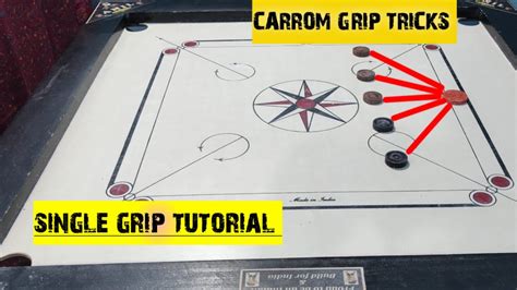 Carrom Grip Tricks 👆 Single Grip Tutorial इंजॉय लास्ट मोमेंट 🤩 Youtube