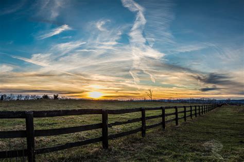 Loudoun County Farmland Sunset The Intimate Landscape