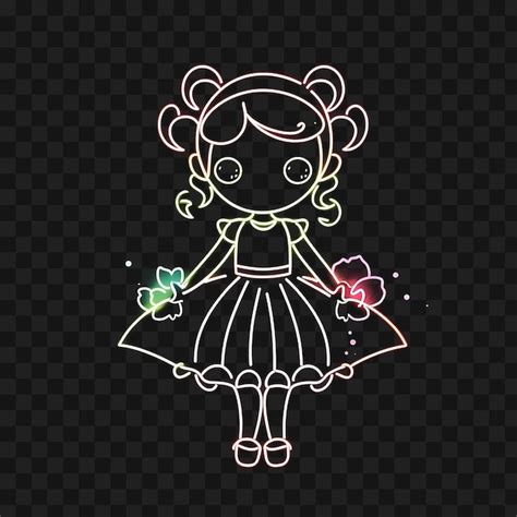 Premium Psd Tshirt Design Of Graceful Chibi Girl With Elegant Updo