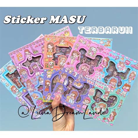 Jual Sticker Masu Terbaru Lembar Box Pvc Stiker Anti Air Shopee