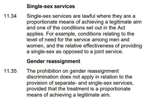 Equality Act 2010 Statutory Code Of Practice Needs Changing To Protect Single Sex Spaces Mumsnet