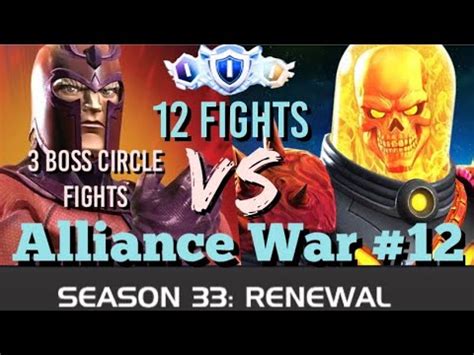 MCOC Alliance War Season 33 War 12 12 FIGHTS Magneto VS