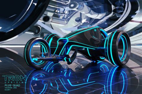 Tron Uprising Vehicle Designs And Background Paintings By Vaughan Ling