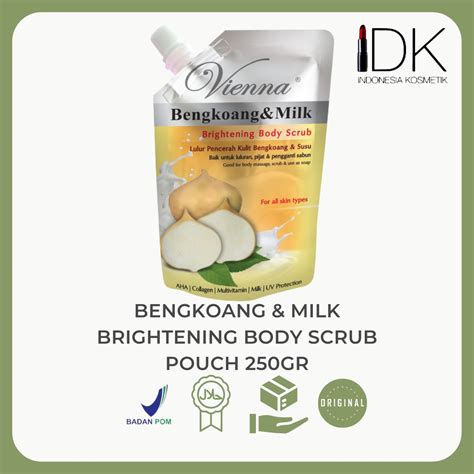 Jual Vienna Bengkoang Milk Brightening Body Scrub Pouch G Shopee