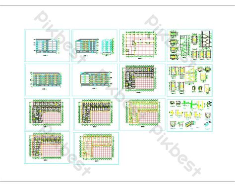 University Dormitory Full Set Of Construction Drawings Cad Drawings