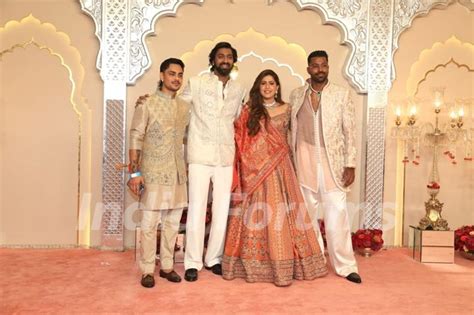 Hardik Pandya At Anant Ambani And Radhika Merchants Wedding Ceremony