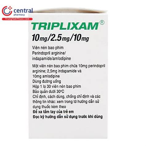 CHÍNH HÃNG Thuốc Triplixam 10mg 2 5mg 10mg trị tăng huyết áp