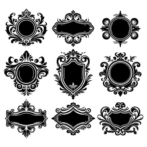 Premium Vector Elegant Vintage Frames Set