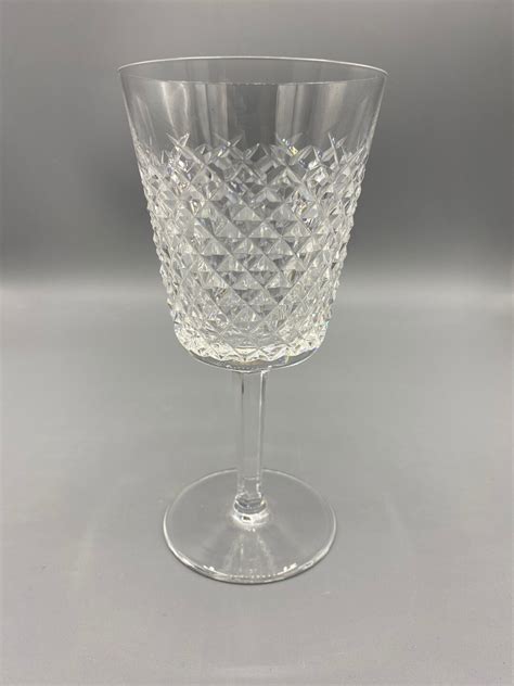 Vintage Waterford Crystal Alana Water Goblet 7 Old English Mark Free Usa Shipping Etsy