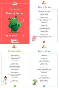 46 BabyTV Songs Lyrics & words ideas | nursery rhymes, rhymes, songs