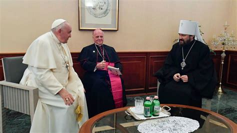 Pope In Hungary Meets With Ukrainian Refugees Russian Envoy