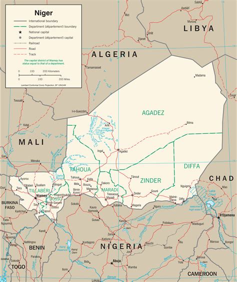 Cartes Du Niger Carte