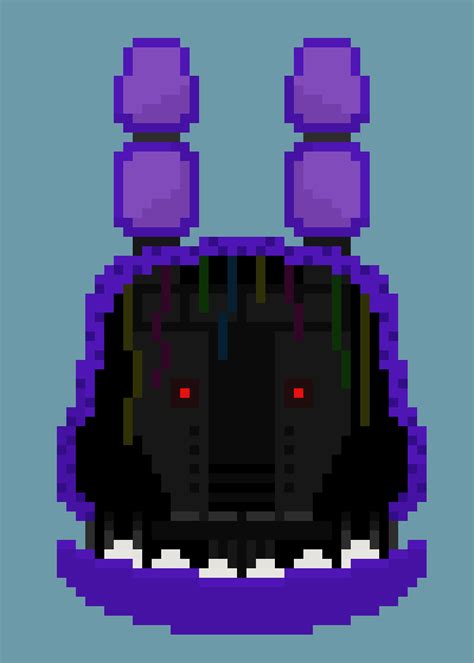 Withered Bonnie Head Pixel Art