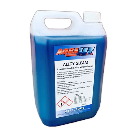 Alloy Gleam Acid Free Wheel Cleaner 1ltr 5ltr 25ltr — Aquajet Cleaning Equipment