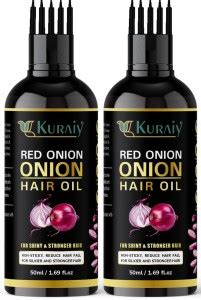 Kuraiy Onion Hair Oil With Black Seed Oil Extracts Controls Hair Fall