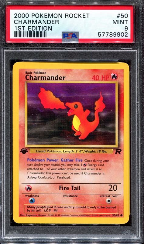 Psa Pokemon St Edition Team Rocket Charmander Ebay