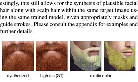 Scalp hair synthesis and compositing examples. | Download Scientific ...