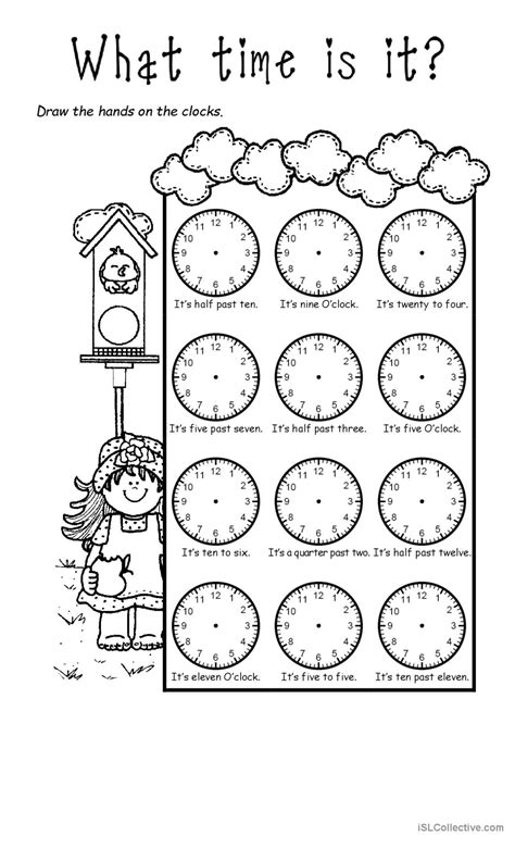 Telling The Time 2 English Esl Worksheets Pdf And Doc