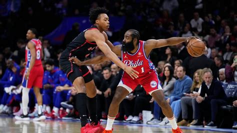 Harden Embiid Lead 76ers To 117 110 Win Over Raptors Newsday