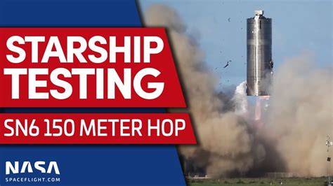 Spacex Hops Starship Sn To Meters Youtube