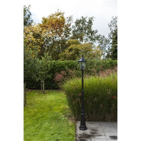 Lutec London Outdoor Solar Powered Lantern Post Light