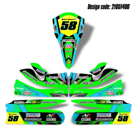 Graphics Kit For Kart Tonykart OTK M4 Customized Sticker Kart Etsy