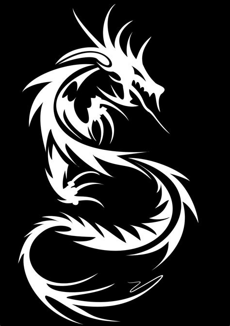 Black and White Dragon Wallpapers - Top Free Black and White Dragon Backgrounds - WallpaperAccess