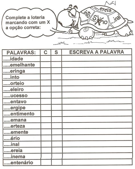 Atividades De Ortografia 4 Ano Com Gabarito