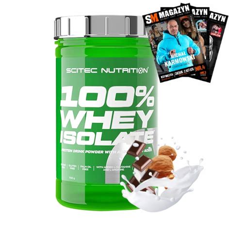 SCITEC 100 WHEY ISOLATE IZOLAT BIAŁKO WPI NA WZROST I BUDOWĘ MIĘŚNI