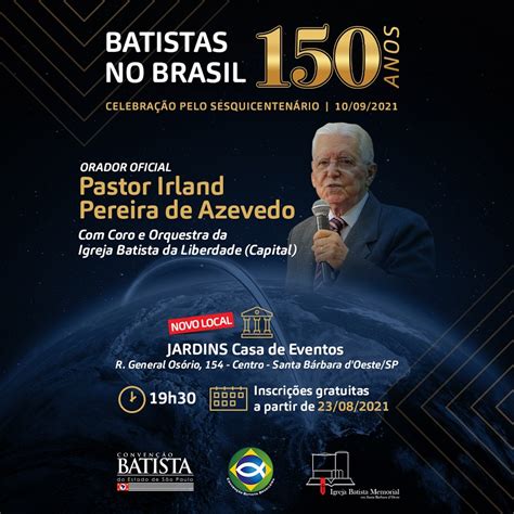 Batistas fazem celebração pelos 150 anos no Brasil CBESP Convenção