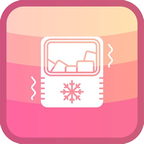 Ice Maker Glyph Squre Colored Icon Vector Art At Vecteezy