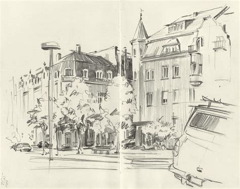 Urban Sketchers Switzerland: Pencil and ink | Urban sketching, Urban ...