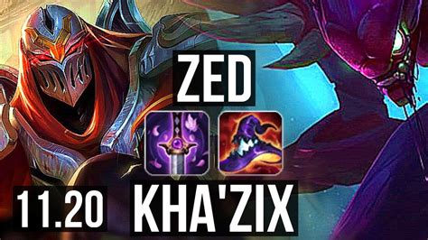 Zed Vs Kha Zix Jungle Rank Zed Legendary M Mastery