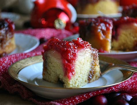 Cranberry Pineapple Upside Down Cake Of Batter And Dough