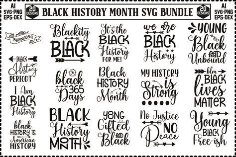 Black History Month Free Svg Bundle Graphic By Shinecreativestore