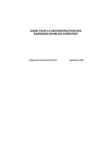 Pdf Guide Reconstruction Barrages Espace Inrs Ca Id Eprint