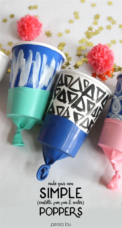 how to make paper poppers