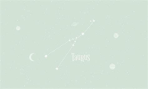 Horoscope wall mural in green - Taurus. Custom printed