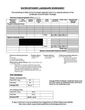 Fillable Online Planning Smcgov Mwelo Water Efficient Landscape