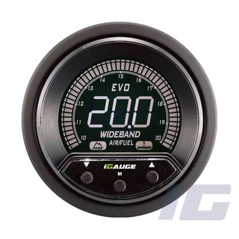 Evo Pk Series Mm Lcd Performance Car Gauges Wideband Air Fuel