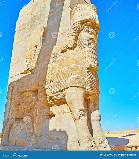 The Winged Lamassu of Persepolis, Iran Stock Photo - Image of antique, archaeological: 105000774