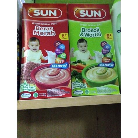 Jual Sun Bubur Sereal Susu Beras Merah Brokoli Wortel Ubi Ungu