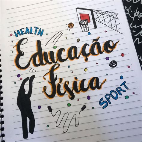 Capa de Educação Física Educação fisica Capas de livros escolares