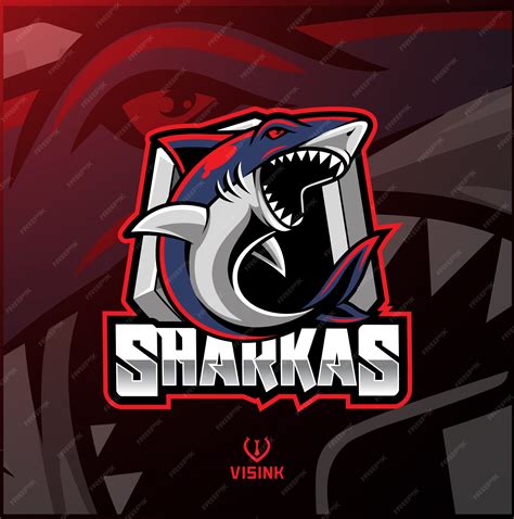 Premium Vector Shark Sport Mascot Logo Design