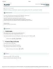 Counting Prob Determining A Sample Space And Outcomes For A Simple