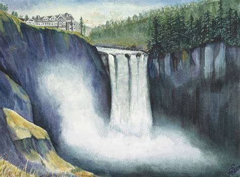 Snoqualmie Falls Print Laura Thorpe Art