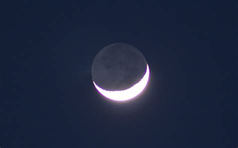 Earthshine On The Crescent Moon Stellar Neophyte Astronomy Blog