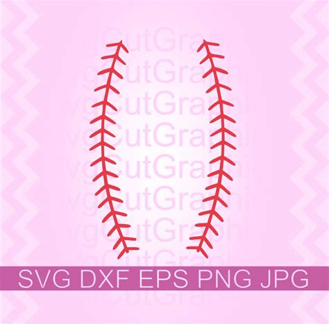 Baseball Stitches Svg Files Baseball Laces Svg File For Cricut