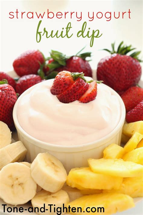 Strawberry Yogurt Fruit Dip Recipe