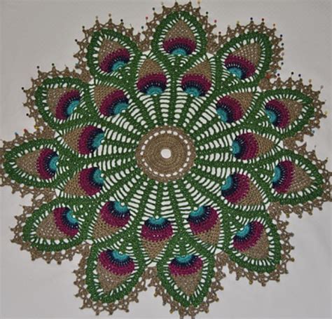 Free Crochet Tulip Doily Pattern Weave Crochet